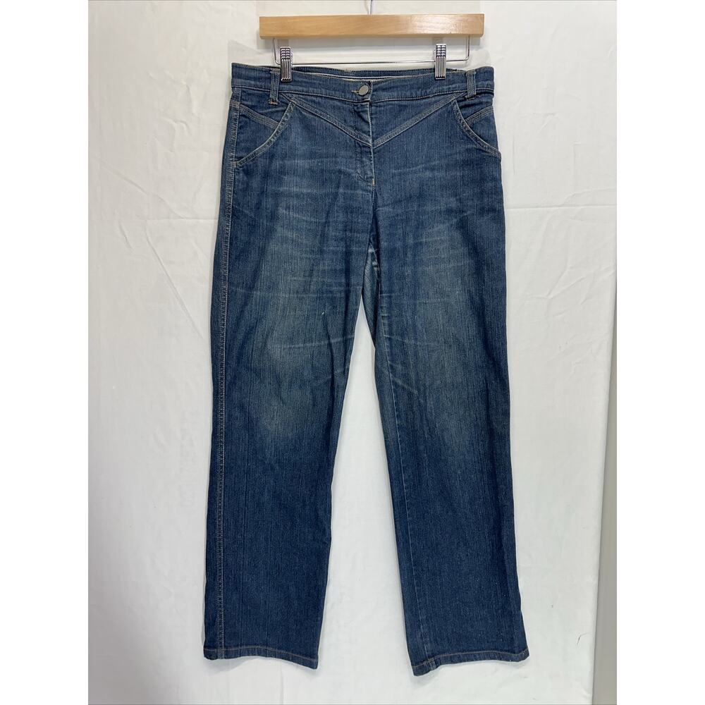 Emporio Armani Collezioni Antinea SRL Straight Leg Jeans‎ Women’s 8 Dark Wash
